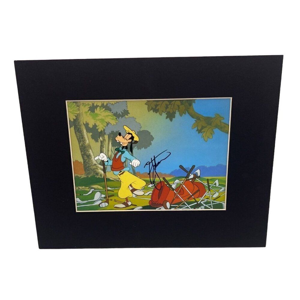 Zac Johnson Signed Print Disney's Choosing The Right Club Animation Matted 11X14
